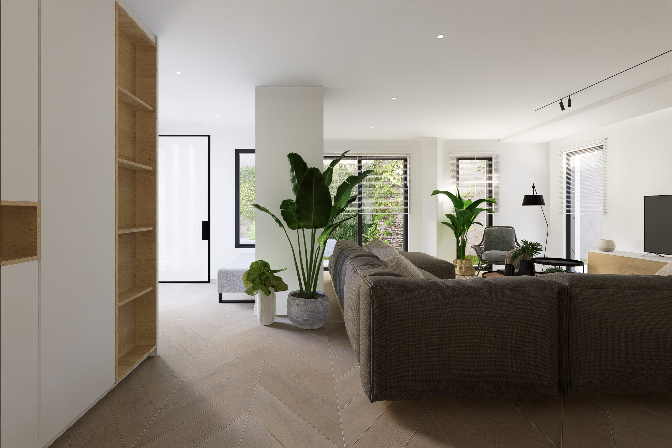 Appartement Poirson RDJ, aménagement intérieur par 1161 Studio à Alger