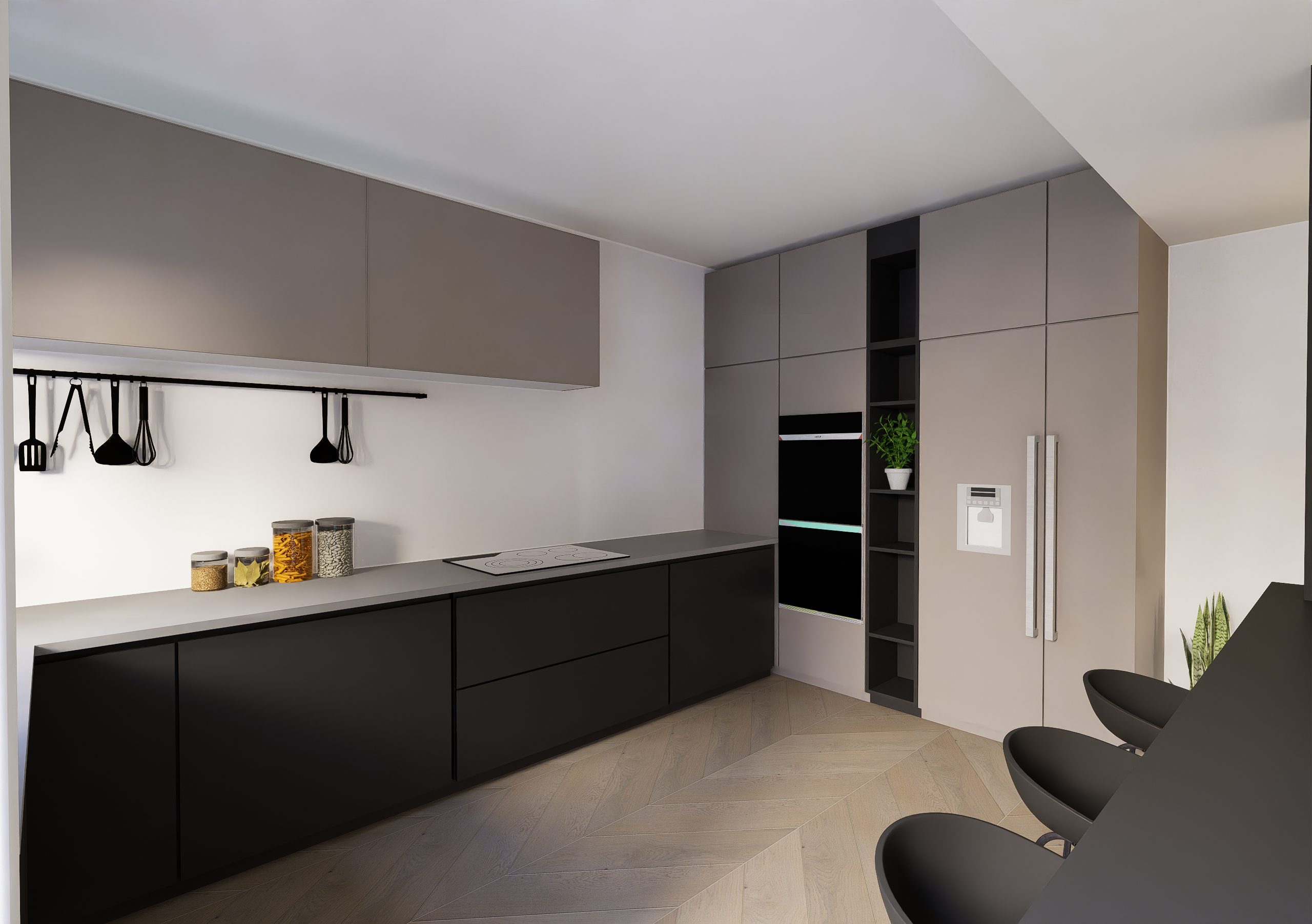 Appartement Poirson RDJ, aménagement intérieur par 1161 Studio à Alger — vue 3