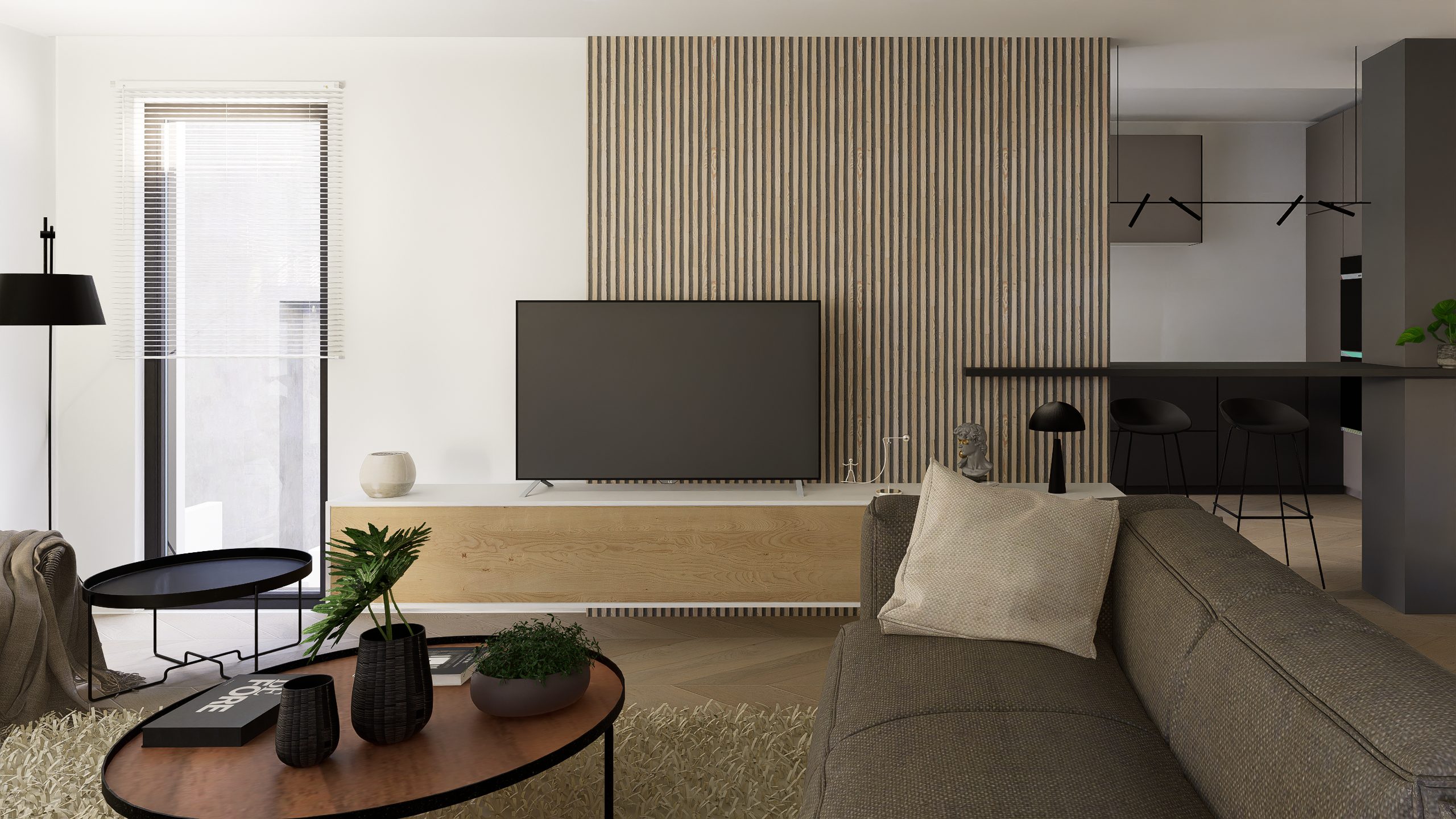 Appartement Poirson RDJ, aménagement intérieur par 1161 Studio à Alger — vue 7