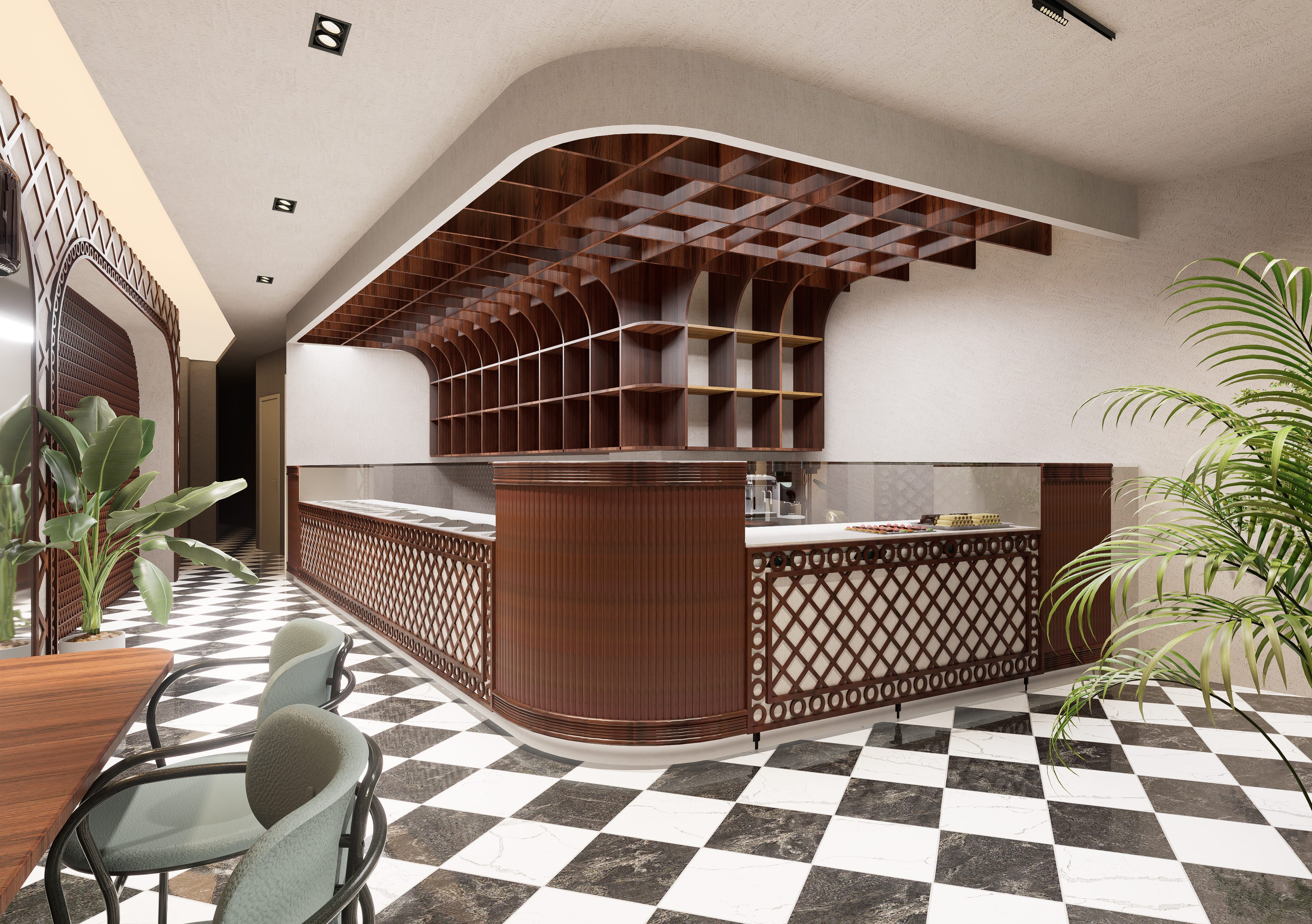 Bar Couscous, projet commercial par 1161 Studio à Alger — vue 2