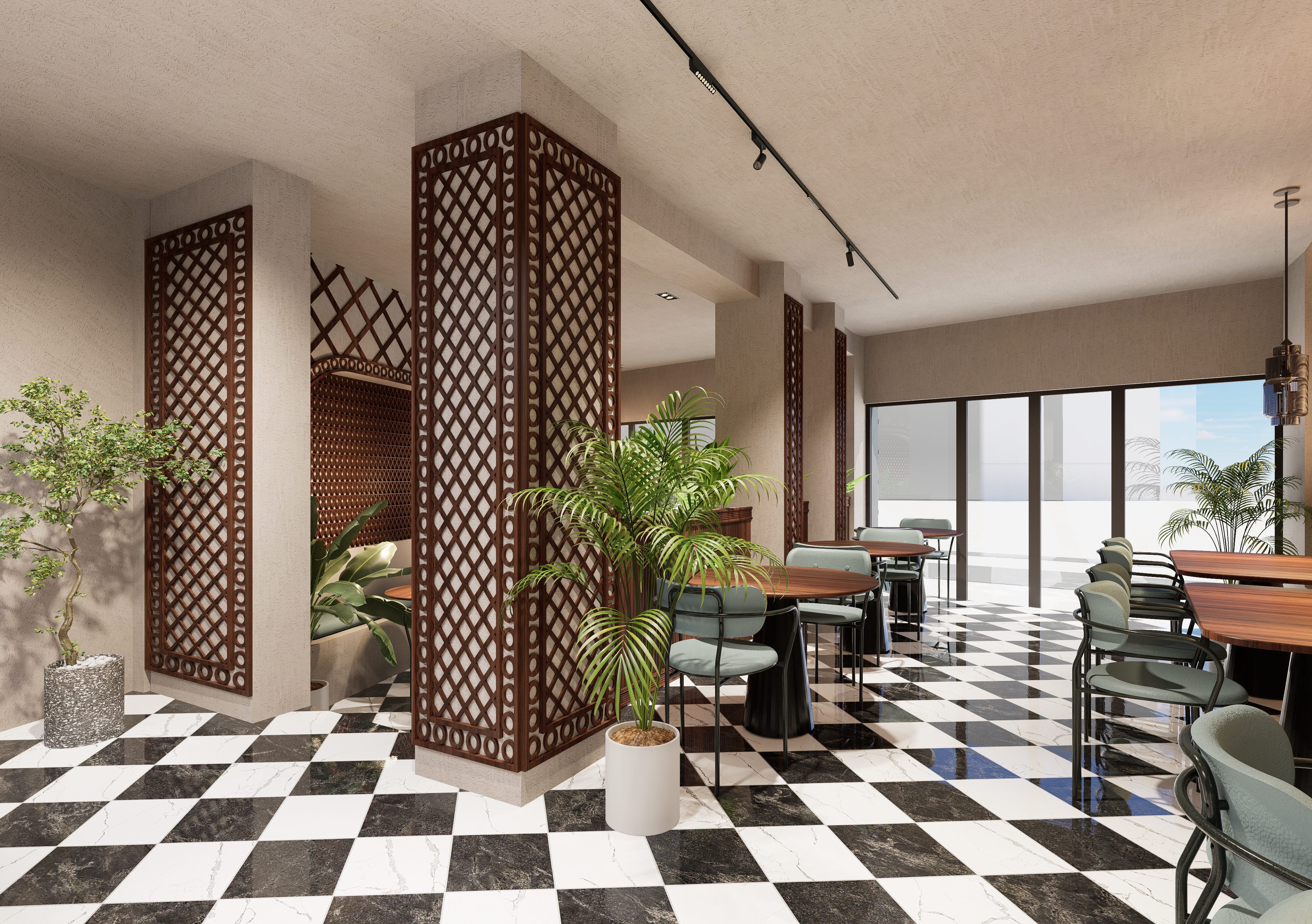 Bar Couscous, projet commercial par 1161 Studio à Alger — vue 5