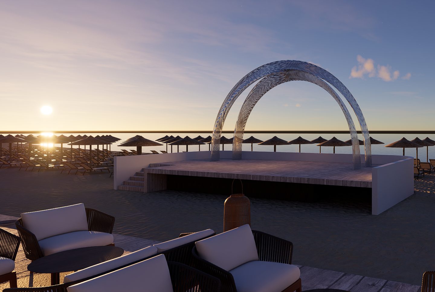 Plage Sheraton, projet commercial par 1161 Studio à Alger