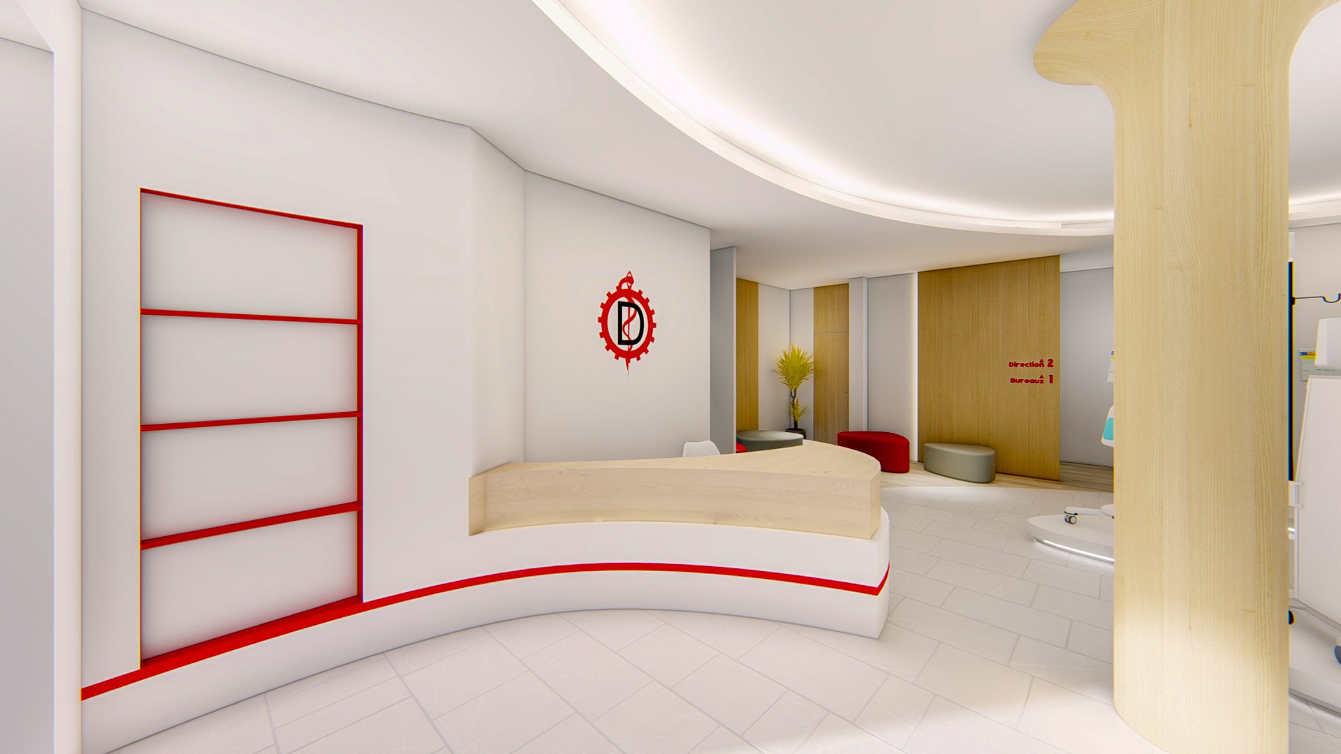 Showroom Sodimmed, projet commercial par 1161 Studio à Alger — vue 2