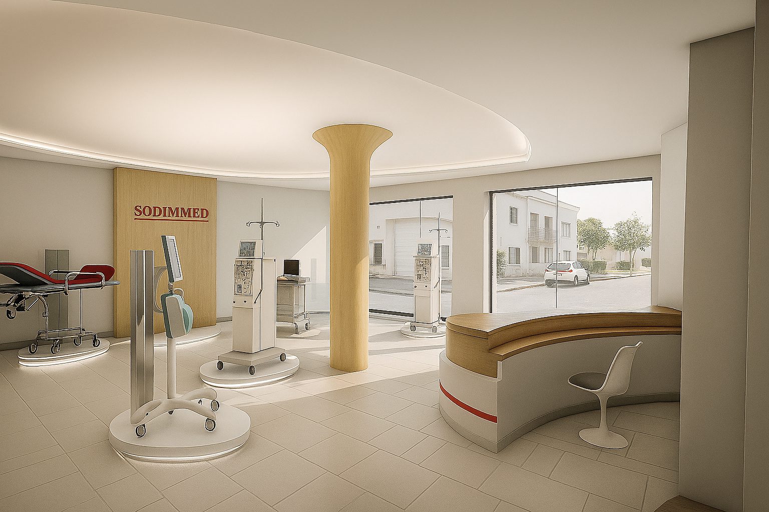 Showroom Sodimmed, projet commercial par 1161 Studio à Alger — vue 4