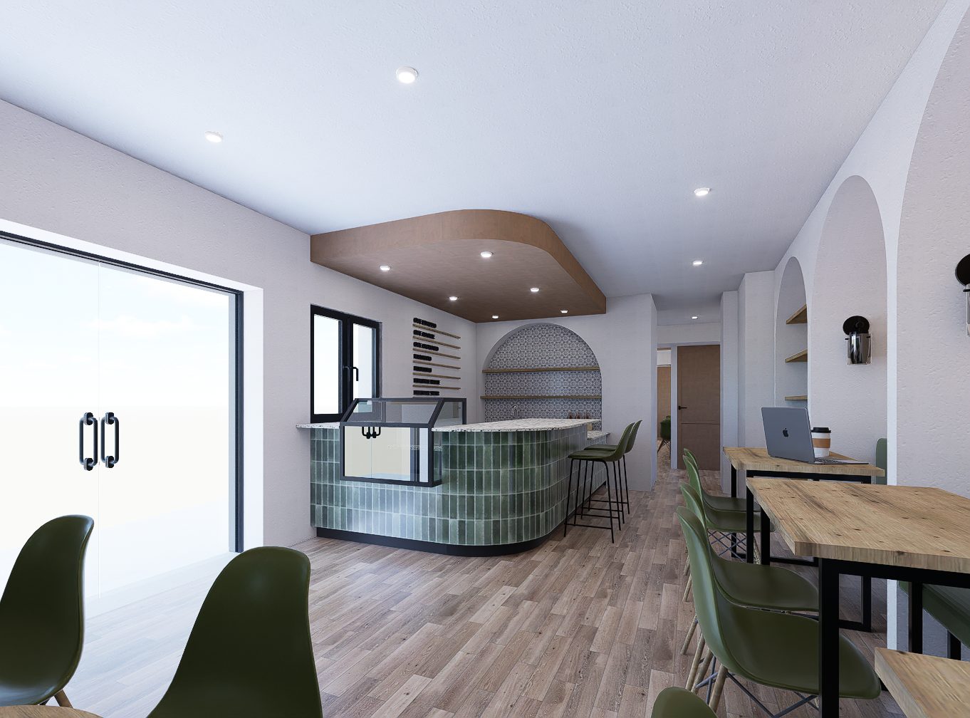Cafe Thala, projet commercial par 1161 Studio à Alger — vue 2