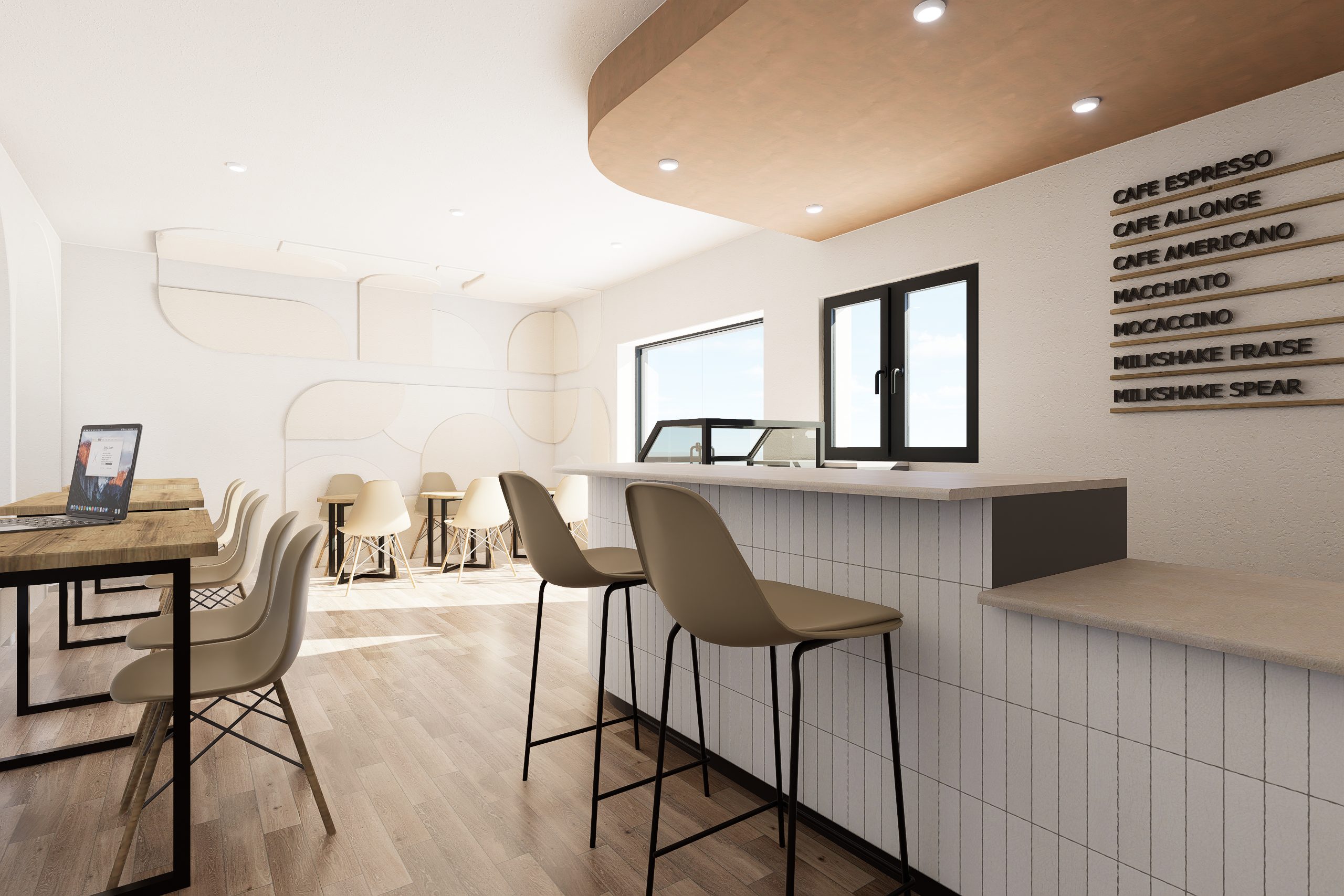 Cafe Thala, projet commercial par 1161 Studio à Alger — vue 4